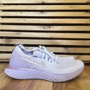 Nike Cream and Pink Sneakers Flyknit Design